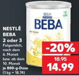 Kaufland Nestlé BEBA Folgemilch Angebot