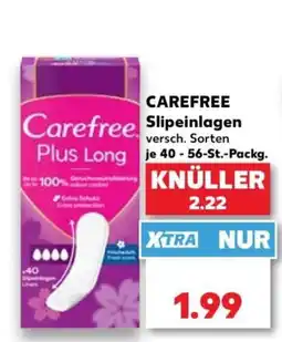 Kaufland Carefree Plus Long Slipeinlagen Angebot