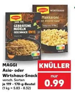 Kaufland MAGGI Asia- oder Wirtshaus-Snack Angebot