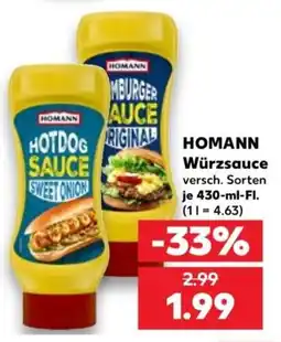 Kaufland HOMANN Würzsauce Angebot