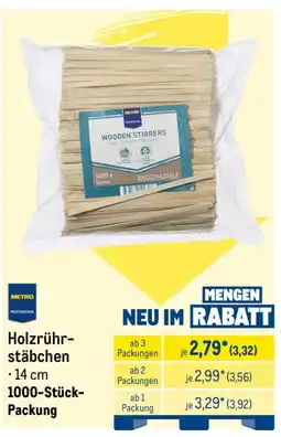 METRO METRO Professional Holzrührstäbchen Angebot