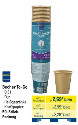 METRO Becher To-Go Angebot