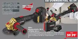 Kaufland Akku-Winkelschleifer 20 V »PPWSA 20-Li« Angebot