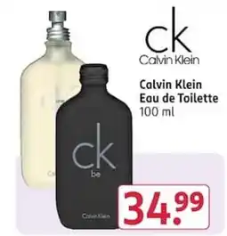 Rossmann Calvin Klein Eau de Toilette Angebot