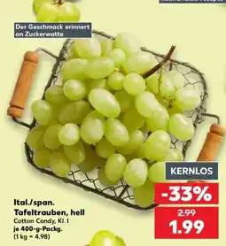 Kaufland Ital./span. Tafeltrauben, hell Cotton Candy, Kl. I Angebot