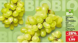 Kaufland K Bio Ital./span. Bio-Tafeltrauben, hell Angebot