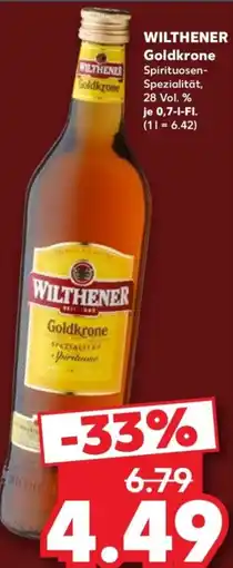 Kaufland WILTHENER Goldkrone Angebot