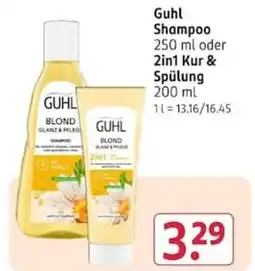 Rossmann Guhl Shampoo Angebot