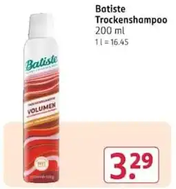 Rossmann Batiste Trockenshampoo Angebot