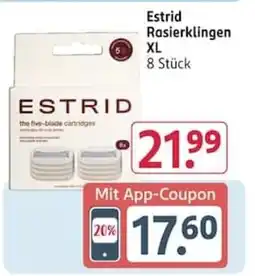 Rossmann Estrid Rasierklingen XL Angebot