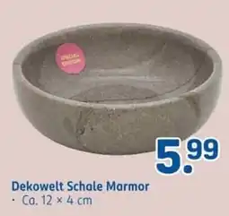 Rossmann Dekowelt Schale Marmor Angebot