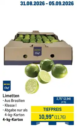 METRO Limetten Angebot