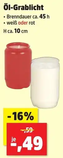 Thomas Philipps Öl-Grablicht Angebot