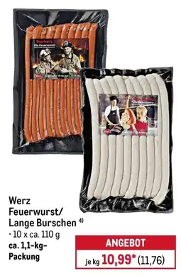 METRO Werz Feuerwurst/Lange Burschen Angebot