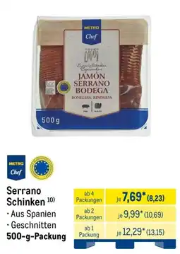 METRO Serrano Schinken Angebot