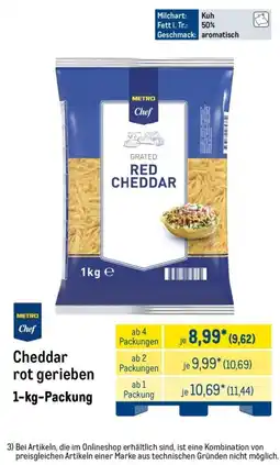 METRO METRO Chef Cheddar rot gerieben Angebot
