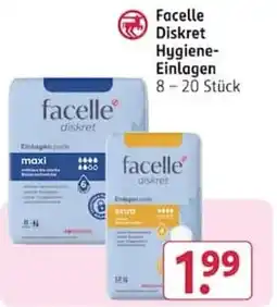 Rossmann Facelle Diskret Hygiene-Einlagen Angebot