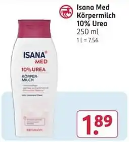 Rossmann Isana Med Körpermilch 10% Urea Angebot