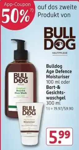 Rossmann BULLDOG Age Defence Moisturiser Angebot
