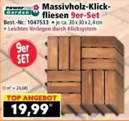 Norma PowerGarden Massivholz-Klickfliesen Angebot