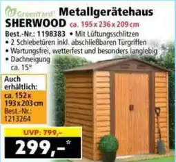 Norma GreenYard Metallgerätehaus SHERWOOD Angebot