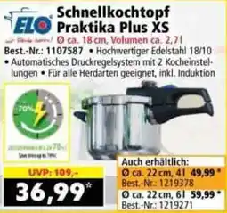 Norma ELO Schnellkochtopf Praktika Plus XS Angebot