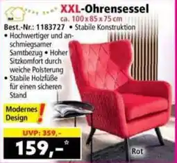 Norma XXL-OHRENSESSSEL Angebot
