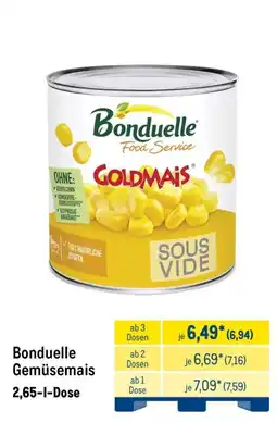 METRO Bonduelle Gemüsemais Angebot