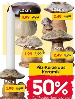 Rusta Pilz-Kerze aus Keramik Angebot