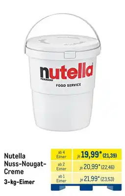 METRO Nutella Nuss-Nougat-Creme Angebot