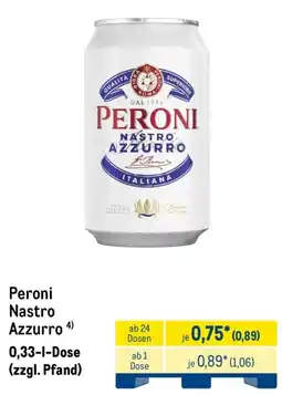 METRO Peroni Nastro Azzurro Angebot