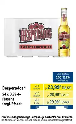 METRO Desperados Angebot