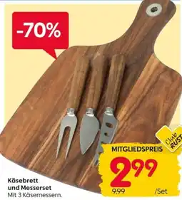 Rusta Käsebrett und Messerset Angebot