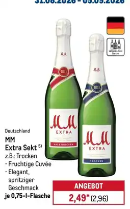METRO MM Extra Sekt Angebot