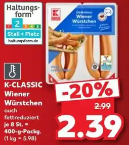 Kaufland K-CLASSIC Wiener Würstchen Angebot