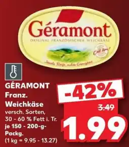 Kaufland Géramont Franz. Weichkäse Angebot