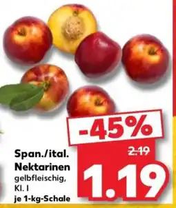 Kaufland Span./ital. Nektarinen gelbfleischig, Kl. I Angebot