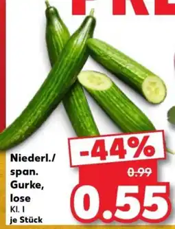 Kaufland Niederl./span. Gurke Angebot