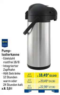 METRO Pump-Isolierkanne Angebot