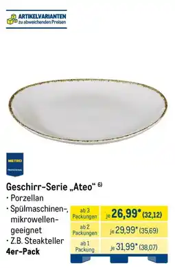 METRO Geschirr-Serie „Ateo“ Angebot