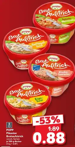 Kaufland Popp Brot-Aufstrich Angebot