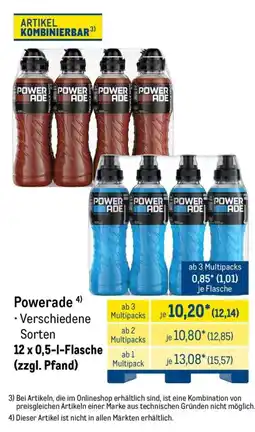 METRO Powerade Angebot