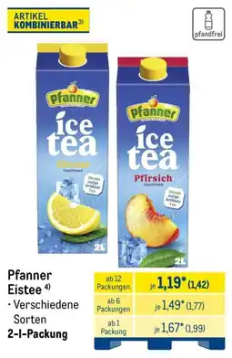 METRO Pfanner Eistee Angebot