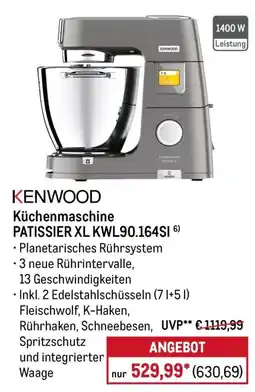 METRO KENWOOD Küchenmaschine PATISSIER XL Angebot