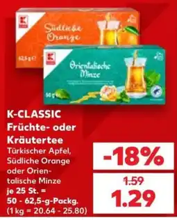 Kaufland K-CLASSIC Früchte- oder Kräutertee Angebot