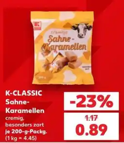 Kaufland K-CLASSIC Sahne-Karamellen Angebot