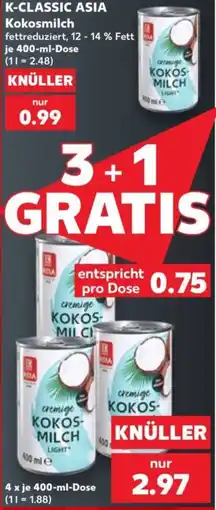 Kaufland K-CLASSIC ASIA Kokosmilch Angebot