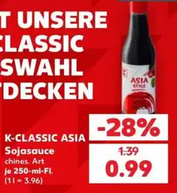 Kaufland K-CLASSIC ASIA Sojasauce Angebot