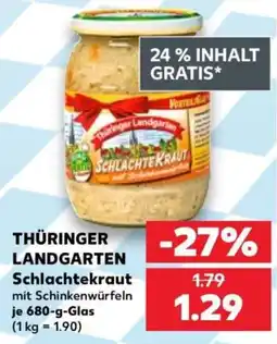 Kaufland THÜRINGER LANDGARTEN Schlachtekraut mit Schinkenwürfeln Angebot