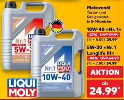 Kaufland Motorenöl LIQUI MOLY Angebot